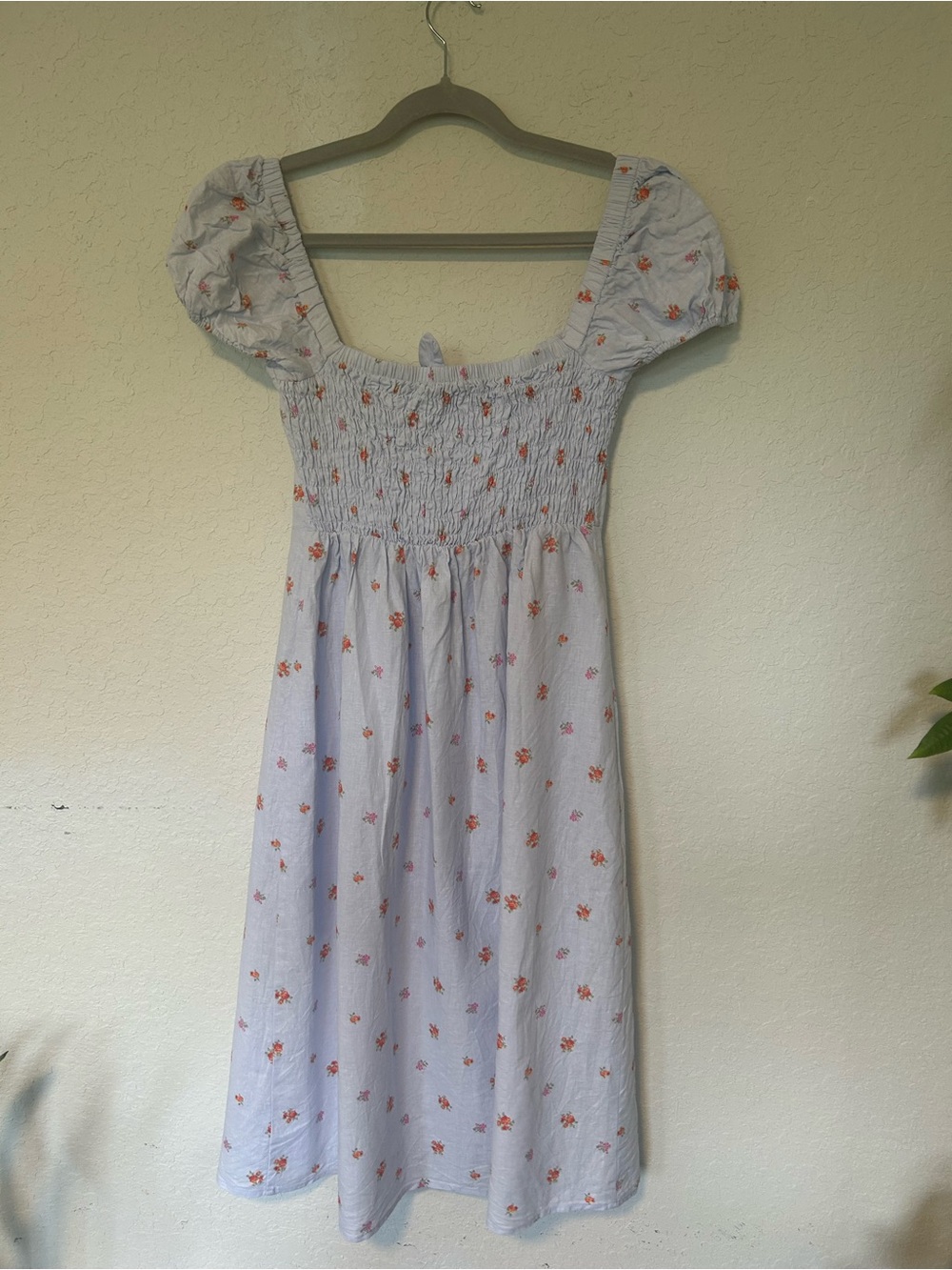 Altar'd State Lilac Floral Square-Neck Midi Dress, Feminine Cottagecore Size M - Picture 5 of 8